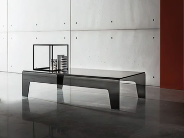 FROG - Low rectangular glass coffee table by Sovet italia - view 2